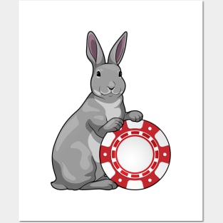 Rabbit Poker Poker chips Posters and Art